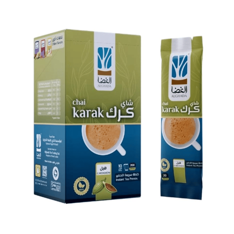 شاي الكرك بالهيل من شاي الغضاء 8 اظرف