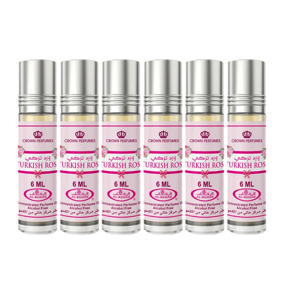 عطر ورد تركي TURKISH ROS من الرحاب 6 حبات 6 مل