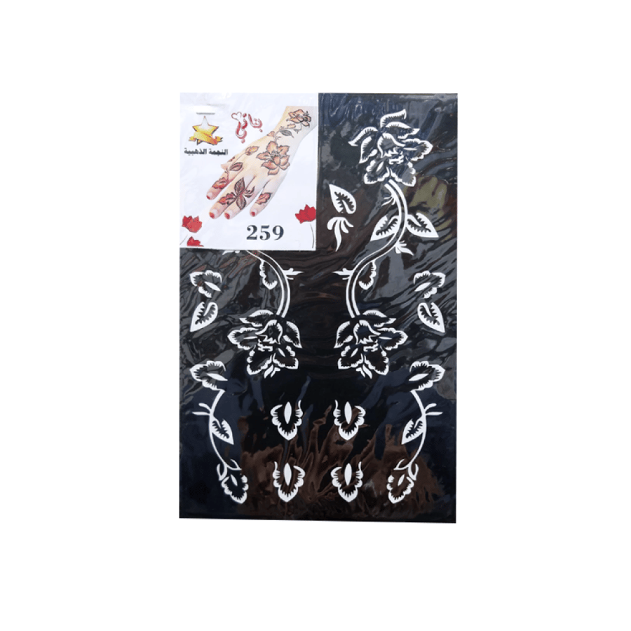 Henna tattoo stickers for my daughters' hands, the golden star