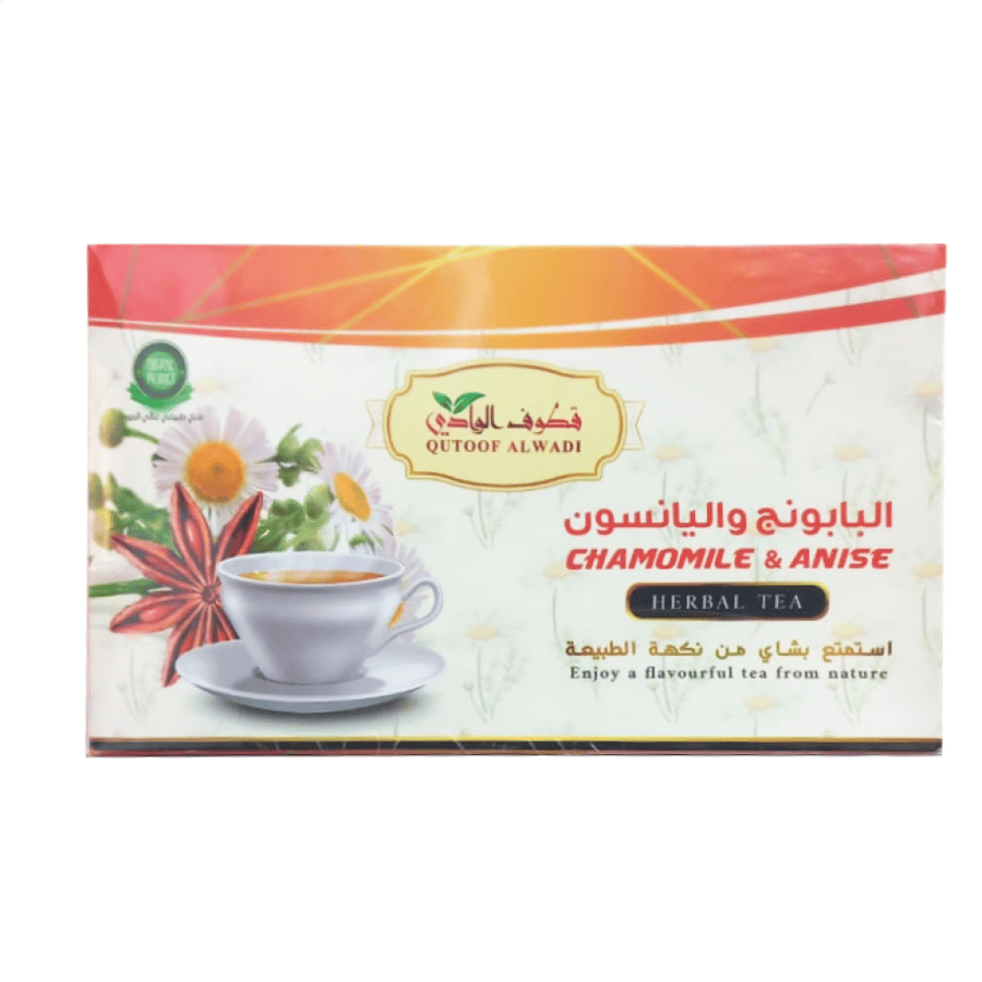 شاي البابونج واليانسون من قطوف الوادي 24 كيس