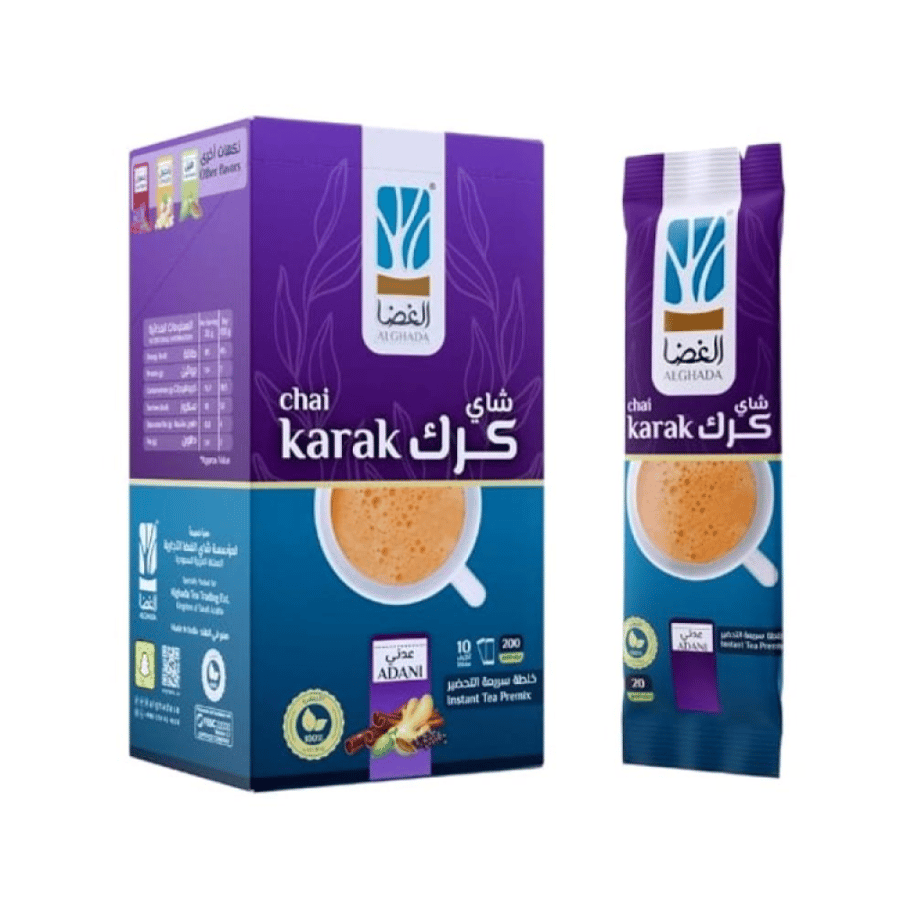 شاي الكرك عدني من شاي الغضاء 8 اظرف