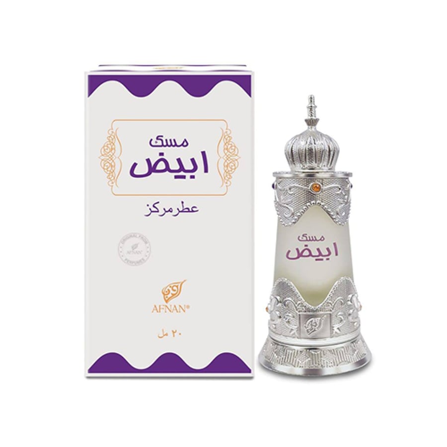 عطر مسك أبيض مركز للجنسين من أفنان 20 مل