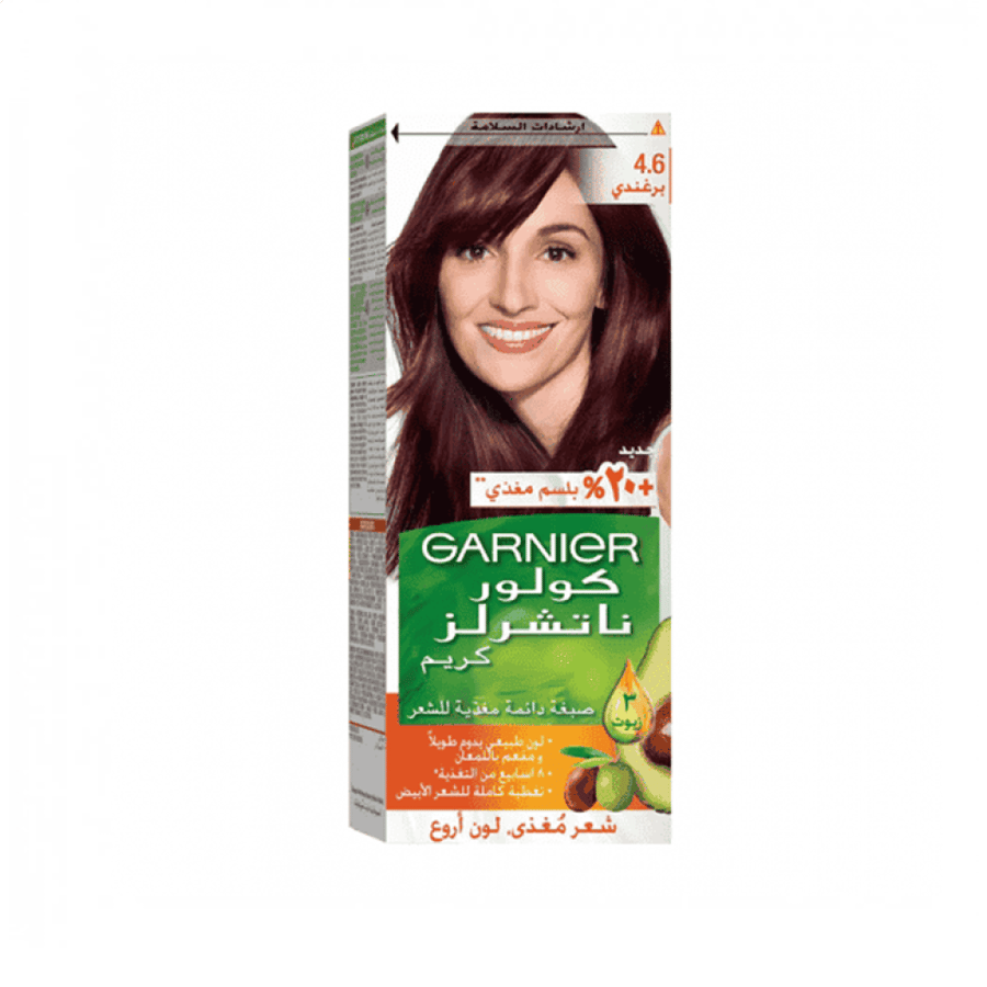 صبغة كولور ناتشرلز كريم من غارنييه- برغندي 4.6