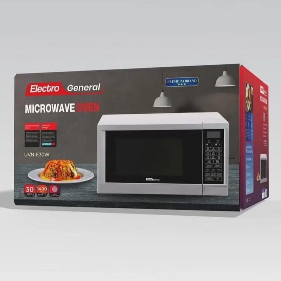 فرن ميكروويف Electro General سعة 30 لتر - موديل UVN-E30W