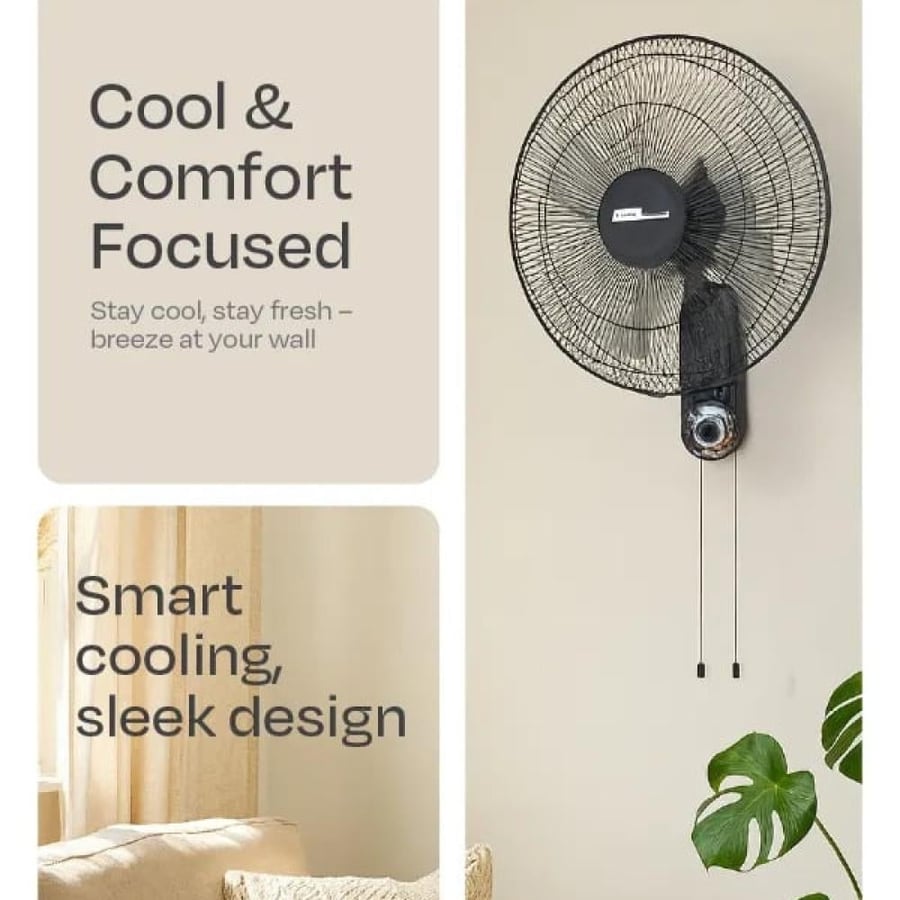 Wall fan Electro General size 16 inches with power 60 watts - model FWL-BK16