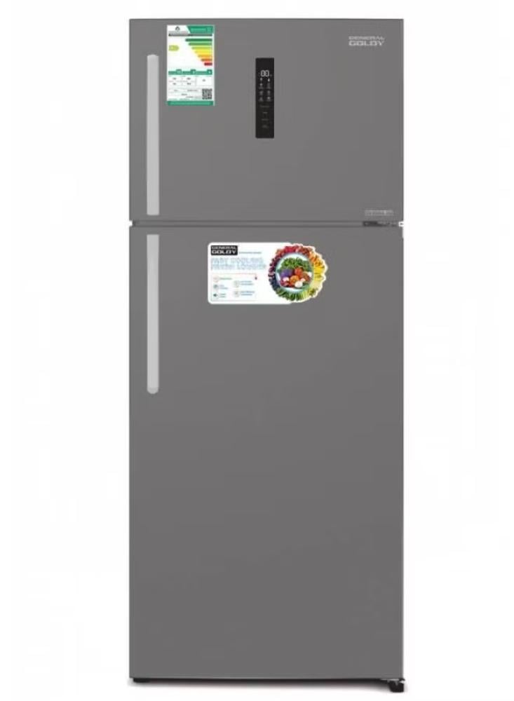 General Goldie refrigerator, two doors, 20.5 feet, 580 liters, inverter, stainless steel, GG621NF