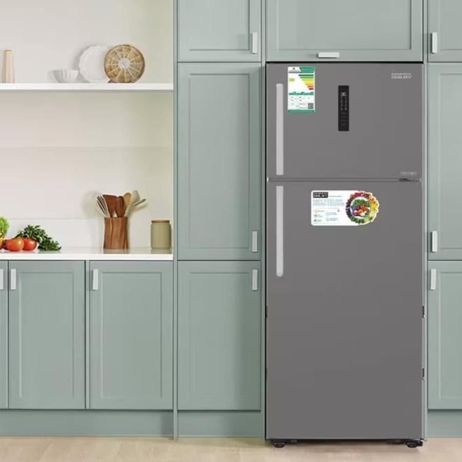 General Goldie refrigerator, two doors, 20.5 feet, 580 liters, inverter, stainless steel, GG621NF