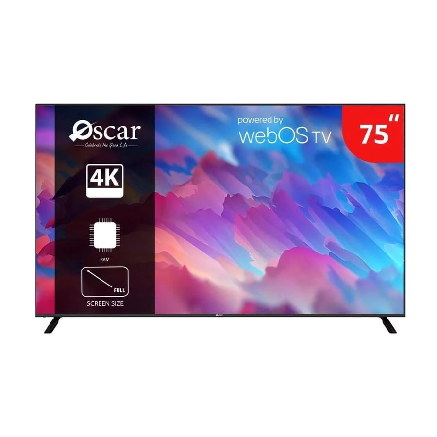 Oscar QLED Smart Screen 75 inches, webOS system - OS75QLEDW