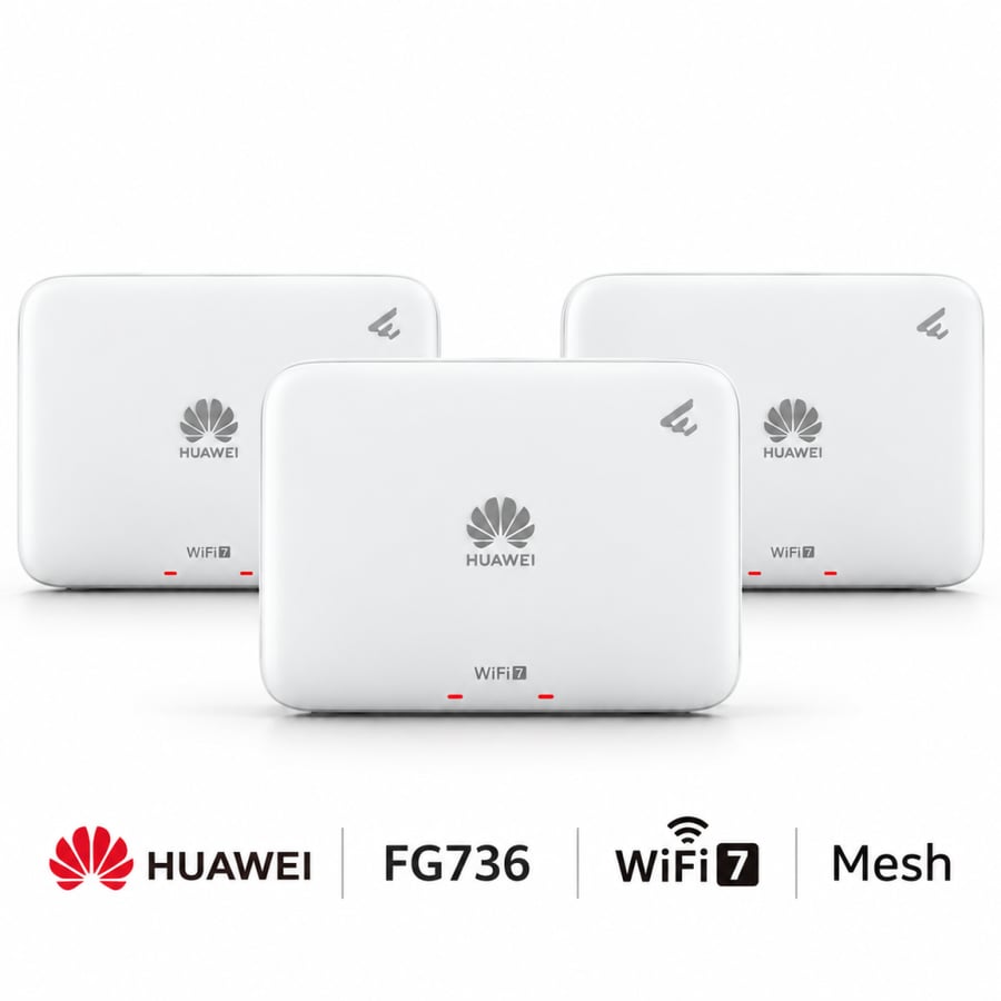 هواوي FG736 مقوي شبكة واي فاي 7 طقم 3 قطع لتغطية كامل المنزل بتقنية ال MESH