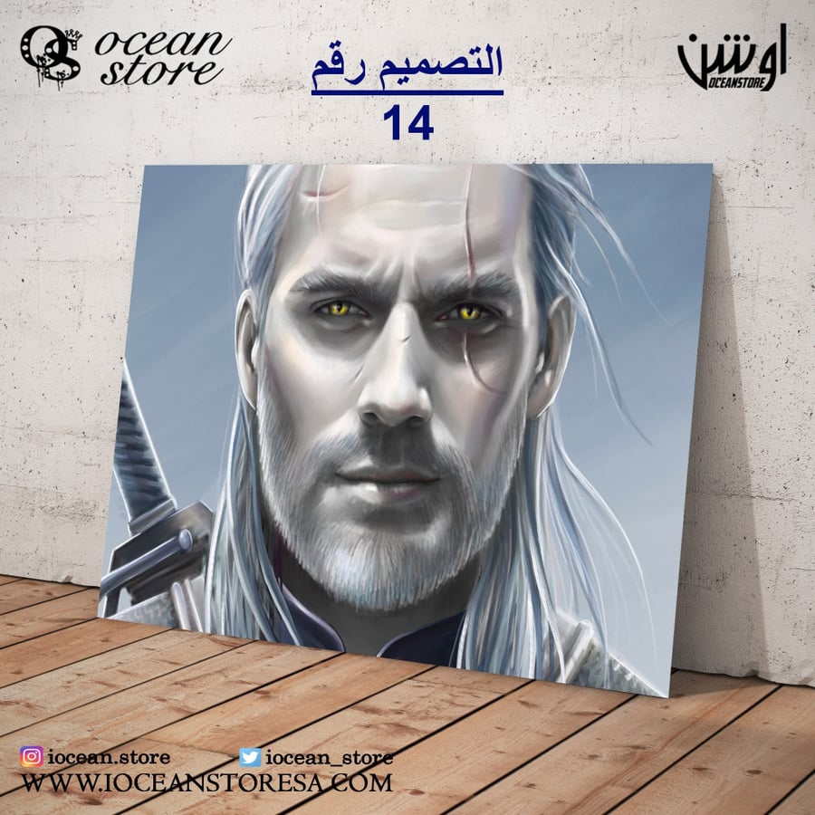 Metal poster / sign The Witcher