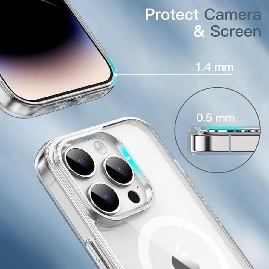 كفر XYKLON MagSafe شفاف لجهاز iPhone 14 Plus