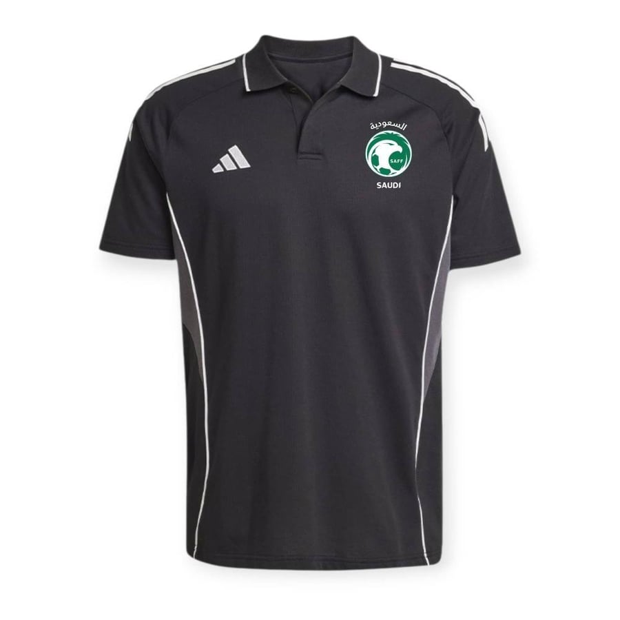 تيشيرت بولو المنتخب السعودي الأسود الرسمي