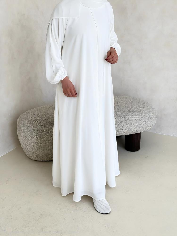 عباية السكينة البيضاء