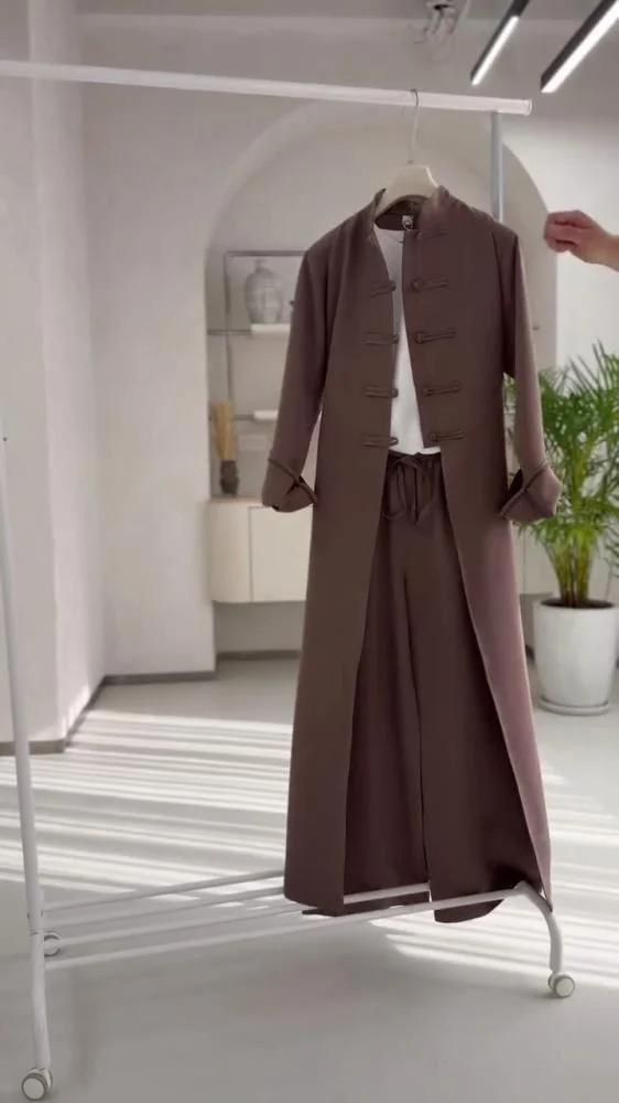 طقم عباية نسائي صيفي مناسب لدوام والسفر