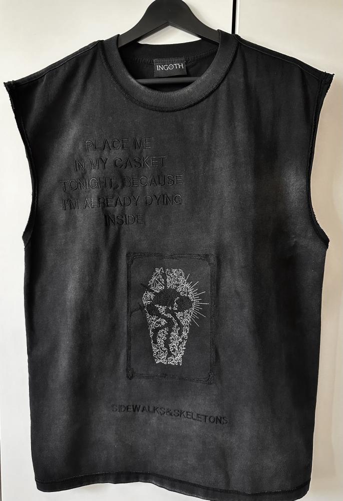Sidewalks & Skeletons Oversized Washed Top