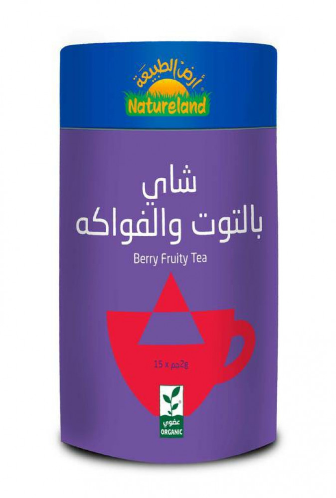 شاى توت وفواكة 30 جم ارض الطبيعة