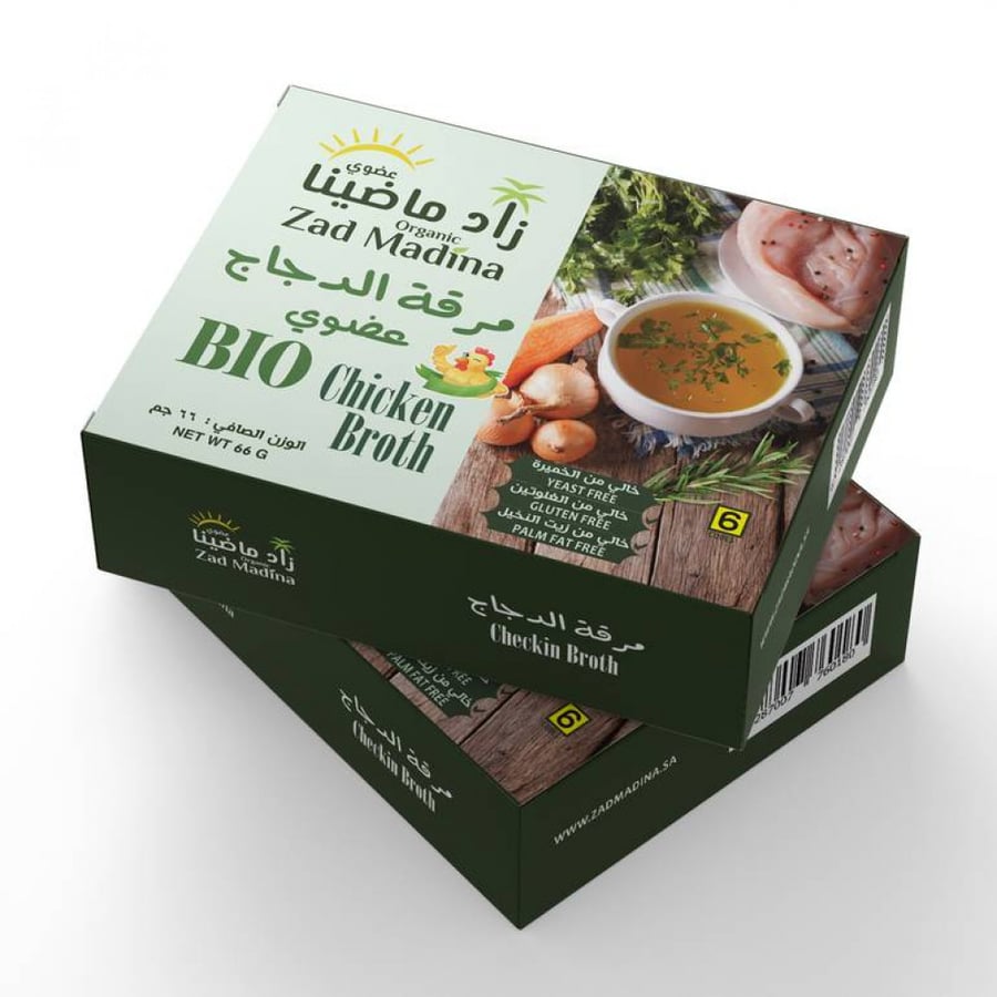 مرقة الدجاج عضوي 66 لة