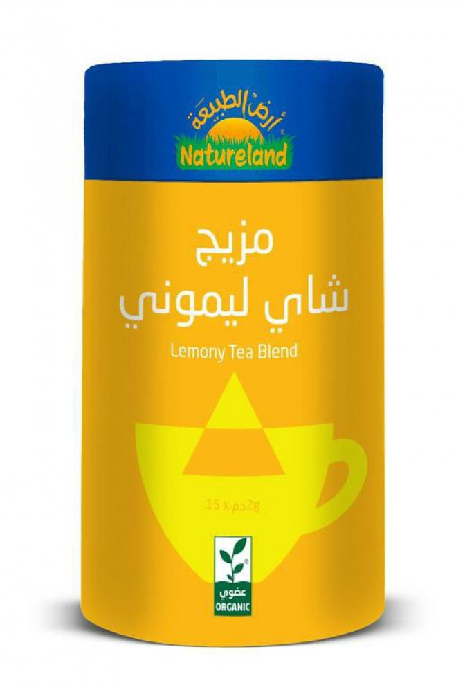 مريج شاى ليموني عضوى ارض الطبيعة 30 جم