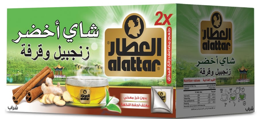 شاي أخضر زنجبيل و قرفة