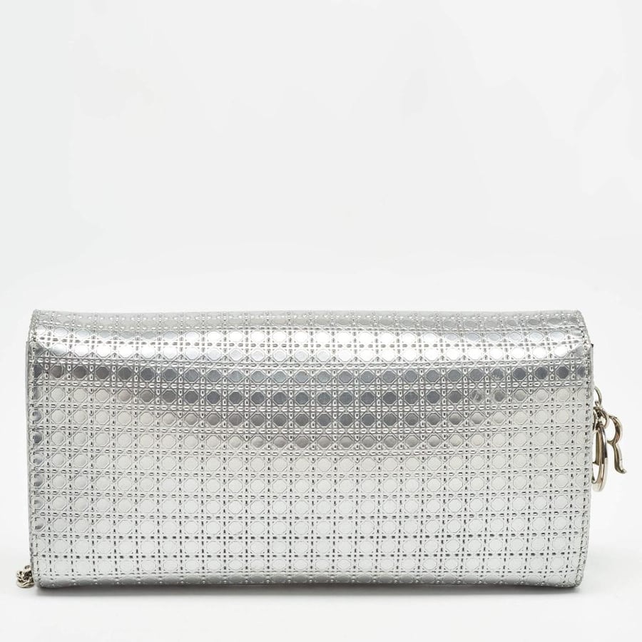 Dior Metallic Silver Clutch