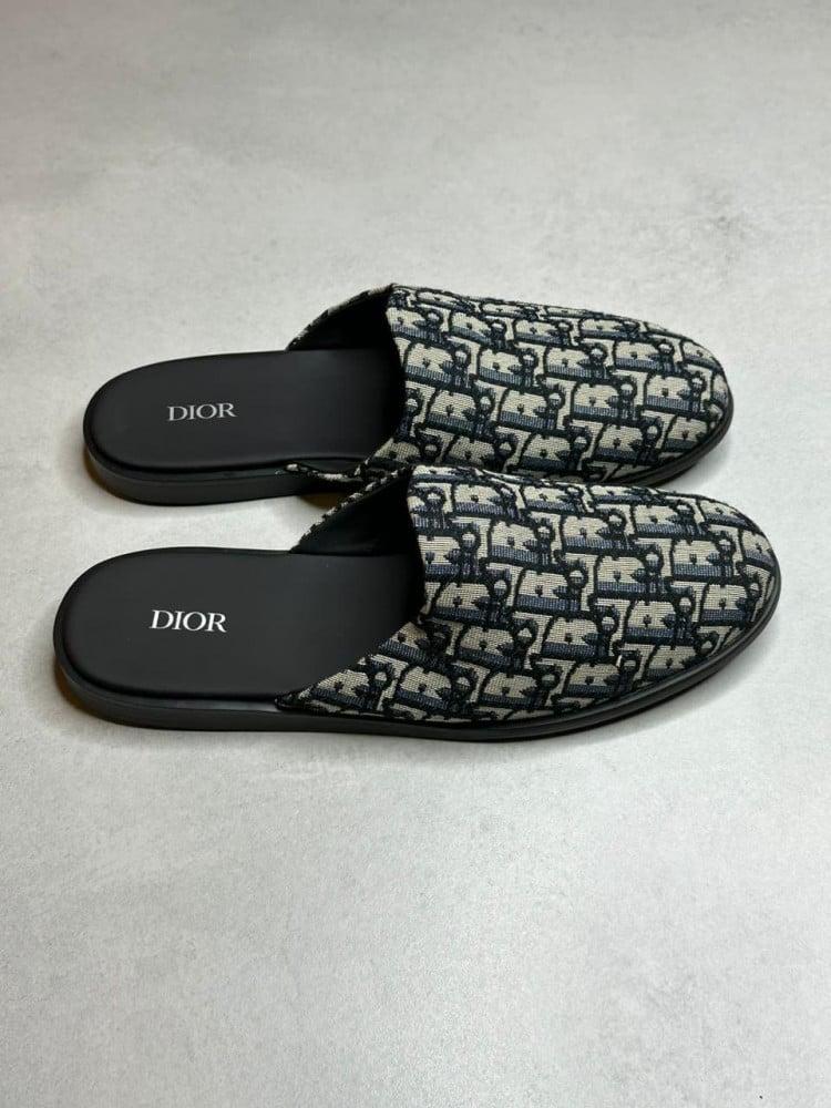 Dior Indior Mule 'Dior Oblique - Beige Black'