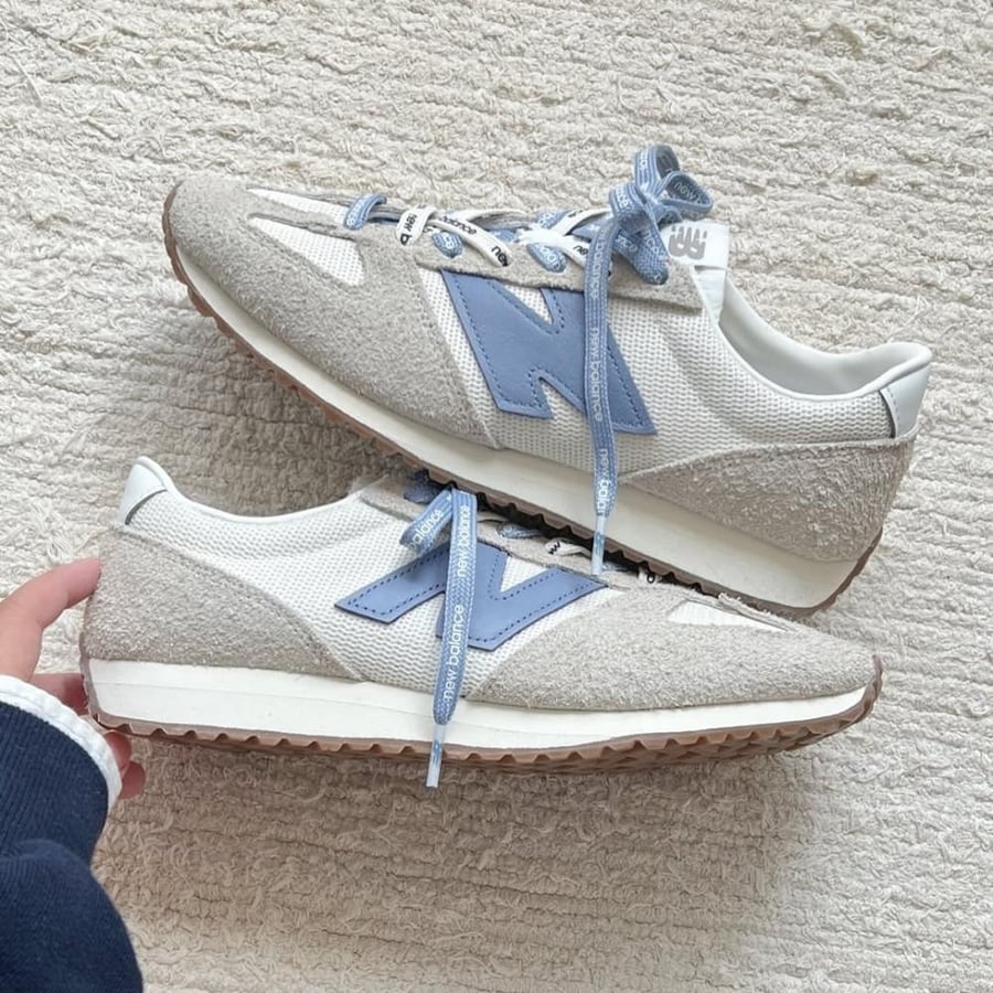 New Balance 471 Canvas Sneaker white blue