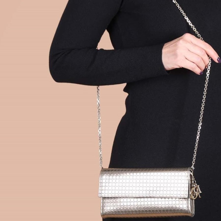 Dior Metallic Gold Clutch