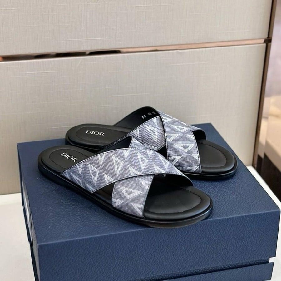 Dior Slipper Black/Grey