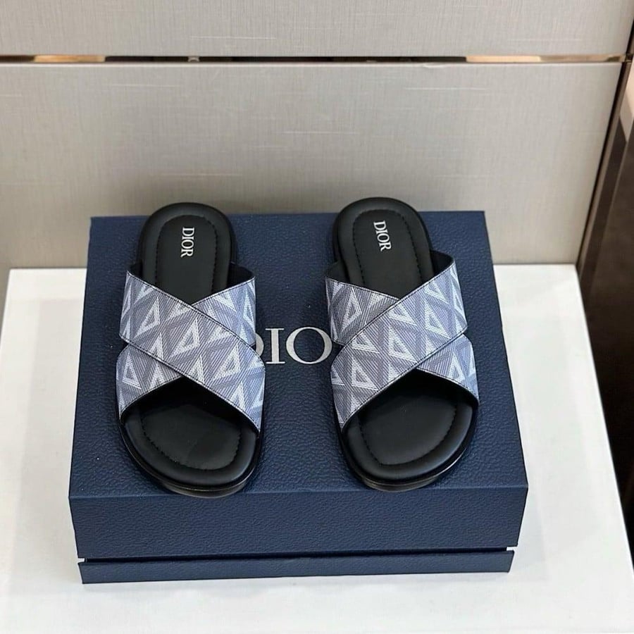 Dior Slipper Black/Grey