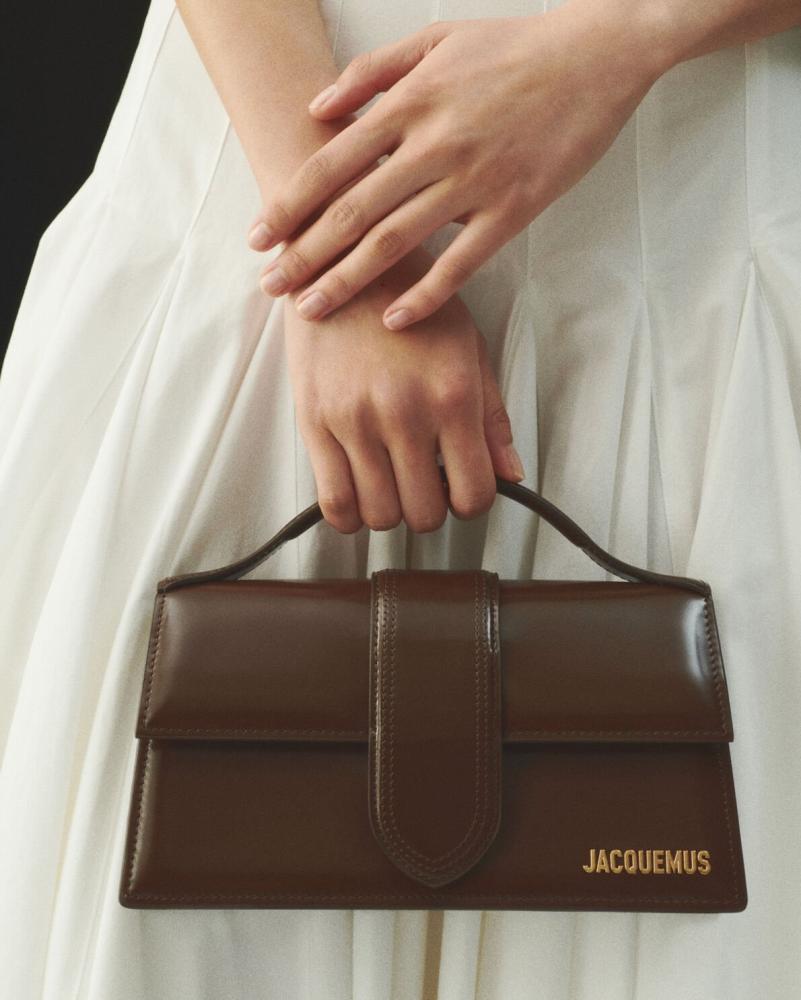 JACQUEMUS Le Grand Bambino Bag-Brown