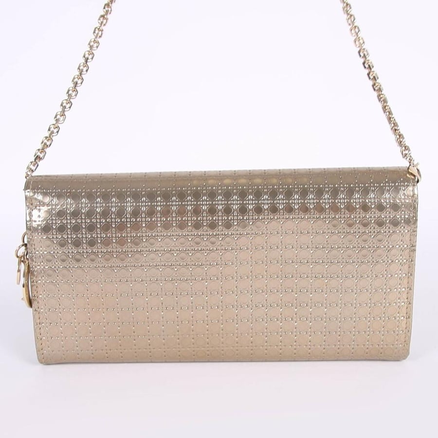 Dior Metallic Gold Clutch