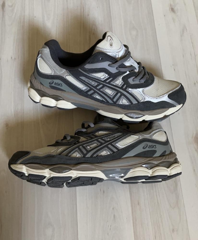 ‏ASICS GeL NYC  Oatmeal Obsidian Grey