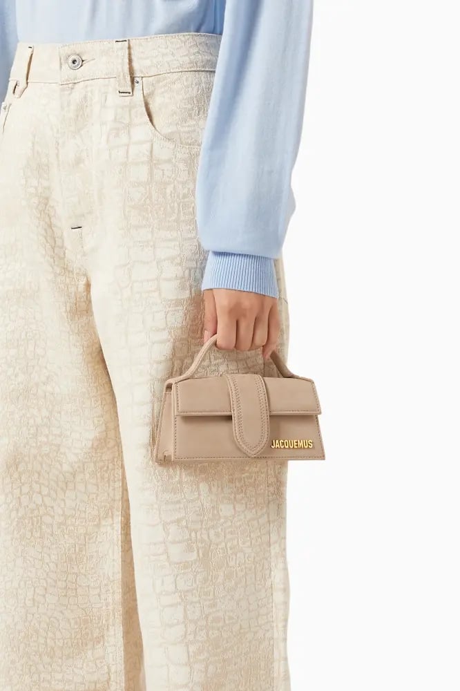JACQUEMUS Mini Le Bambino Bag-Beige