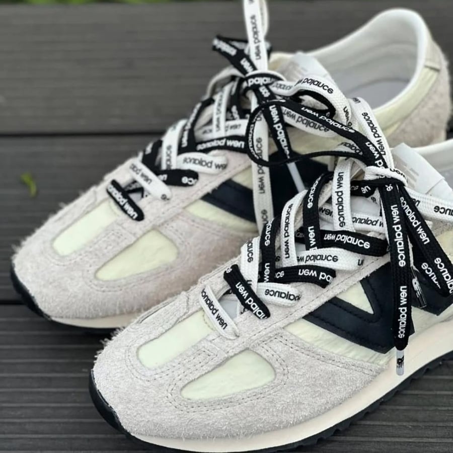 New Balance 471 Canvas Sneaker in Black and White