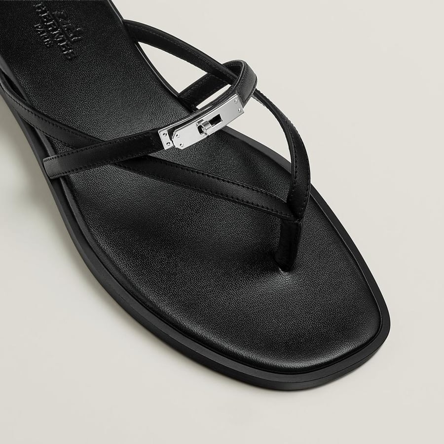  Hermès black Miss sandal
