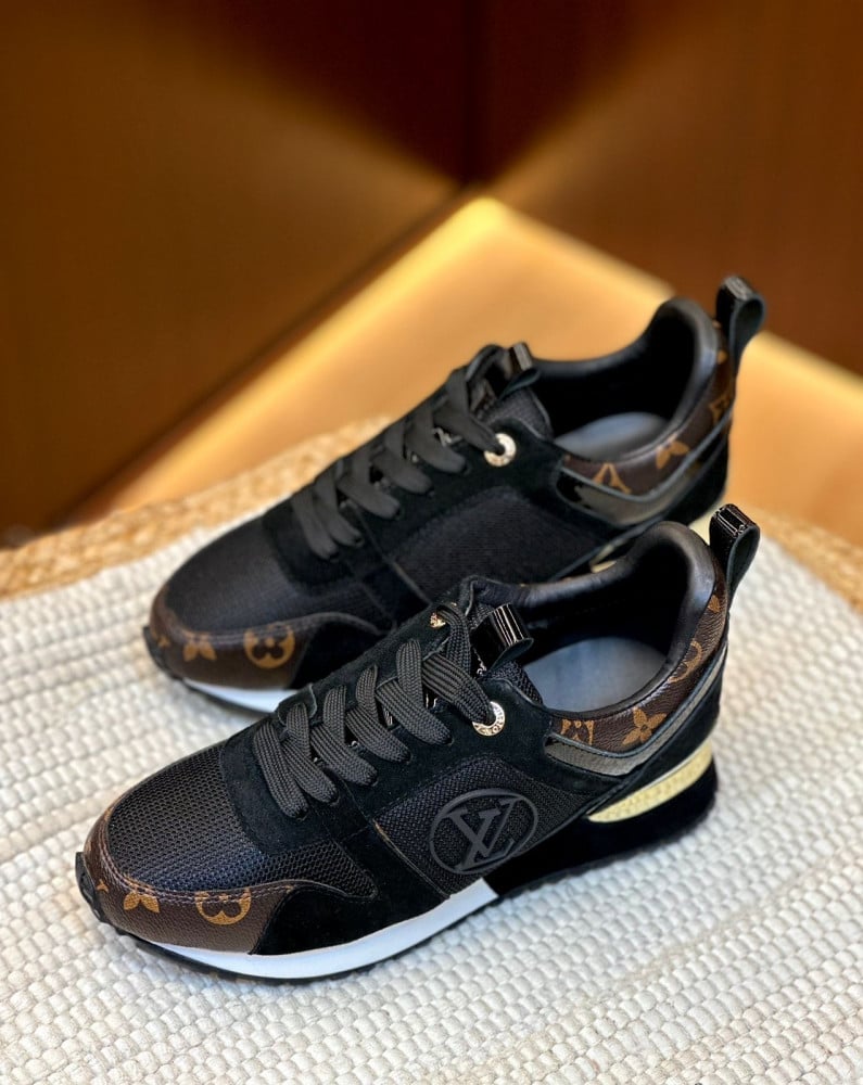LOUIS VUITTON RUN AWAY SNEAKER BLACK GOLD