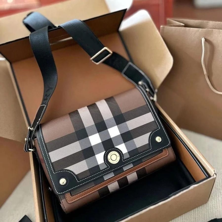 Burberry Check Note Cross-Body Bag