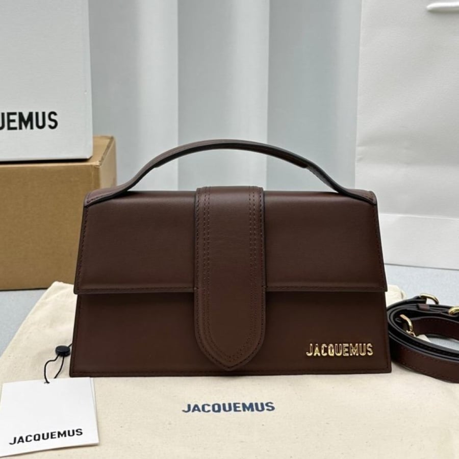 JACQUEMUS Le Grand Bambino Bag-Brown