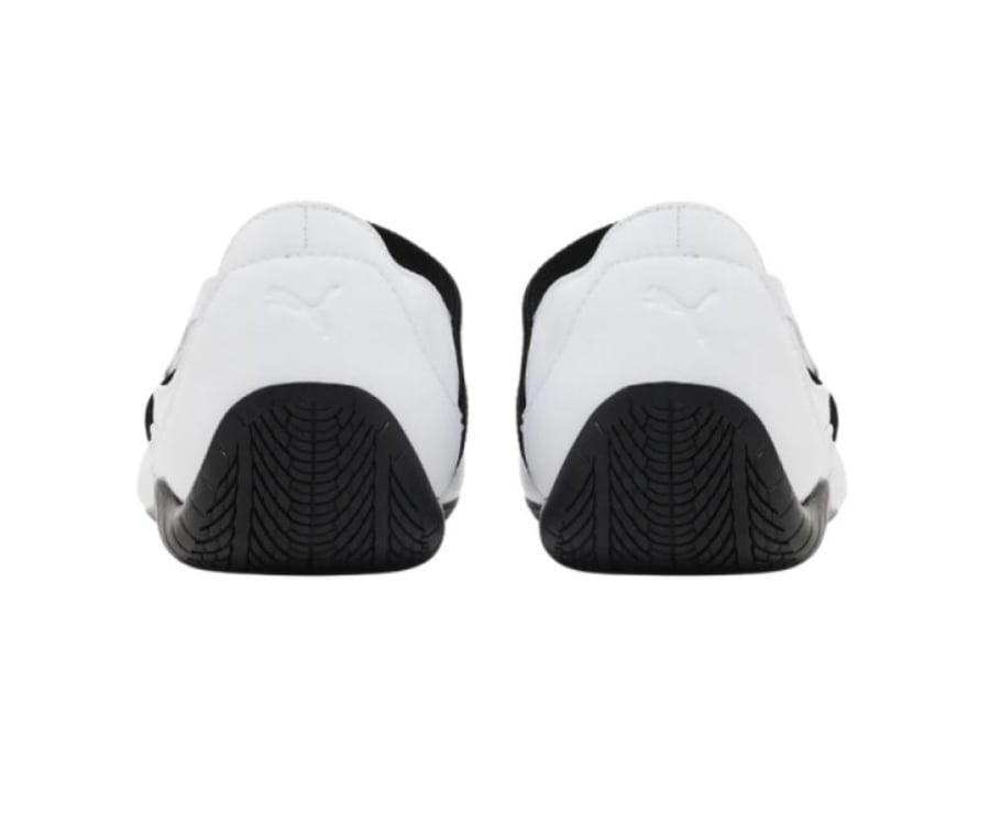 Puma Women’s Speedcat Ballet Leather Shoes in White and Black.”