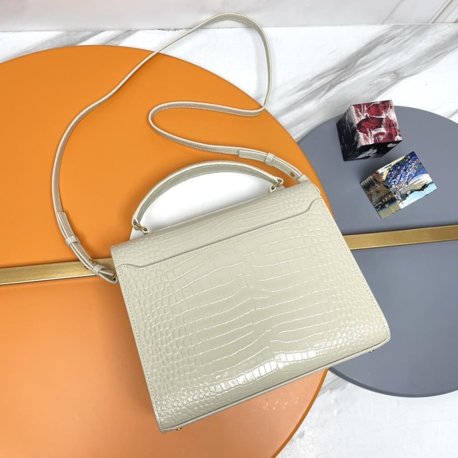 SAINTLAURENT Cassandra Mini Bag-Crema Soft