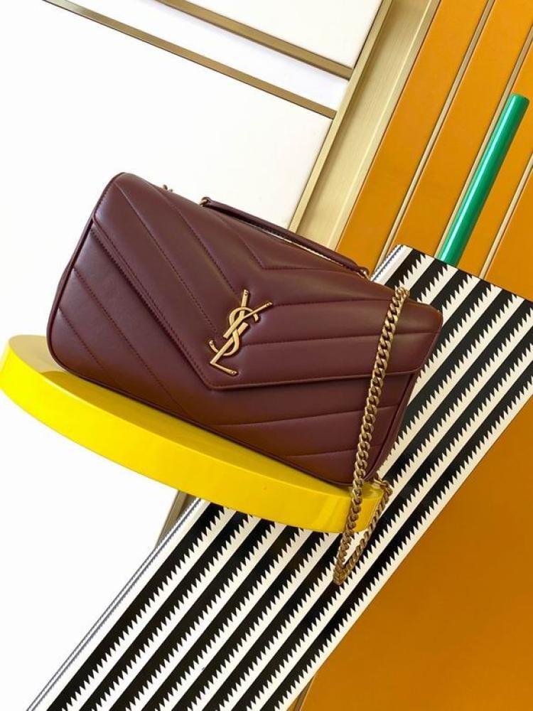 SAINTLAURENT LOULOU Bag-ROUGE CABERNET