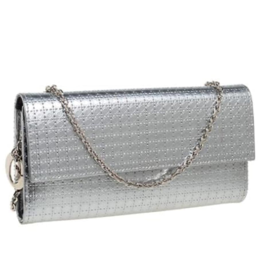Dior Metallic Silver Clutch