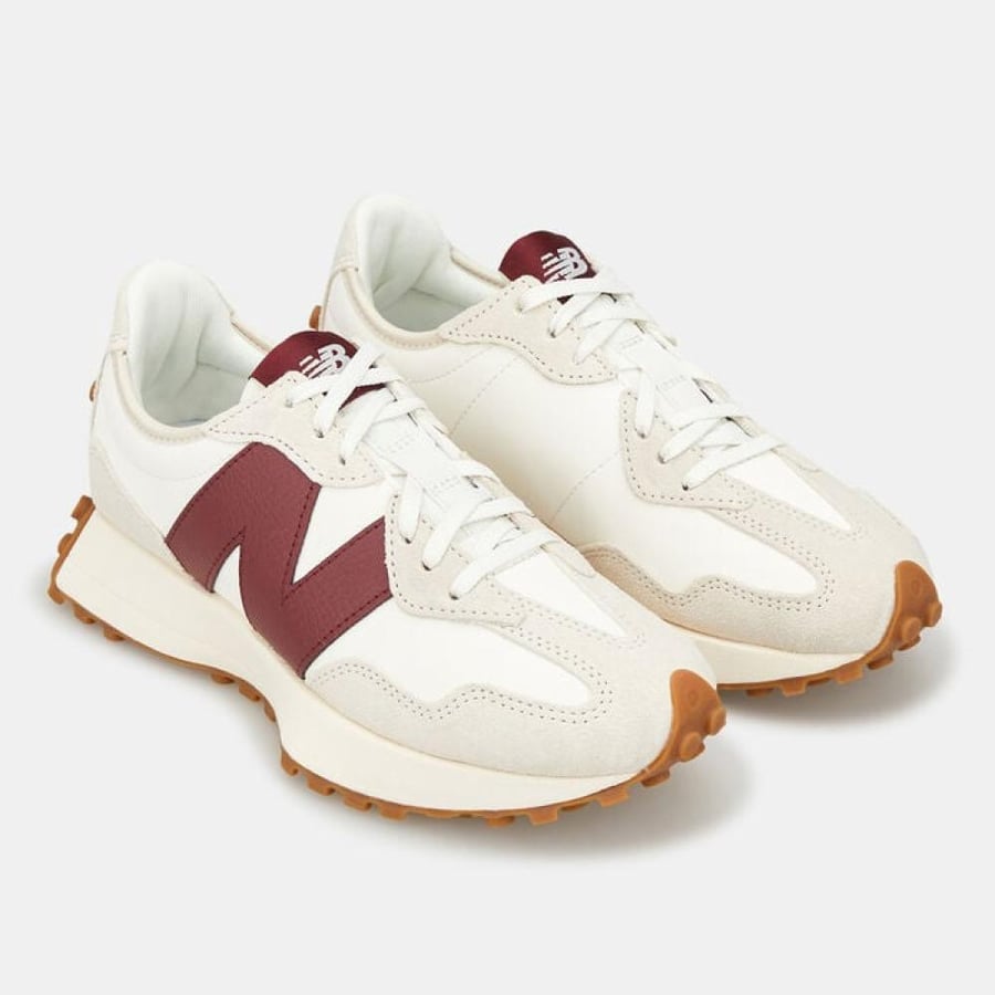 New Balance - 327 - Sneakers bianco sporco white/ burgundy