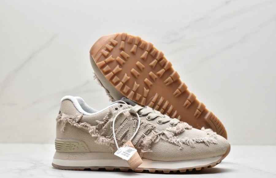 New Balance X Miu Miu 574 Denim colonial beige