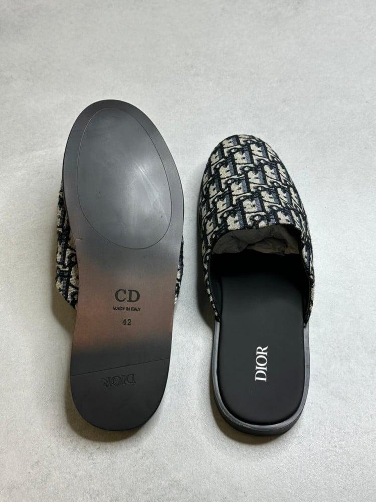 Dior Indior Mule 'Dior Oblique - Beige Black'