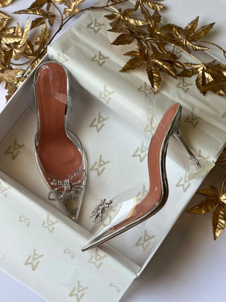 AMINA MUADDI Rosie Glass Heel
