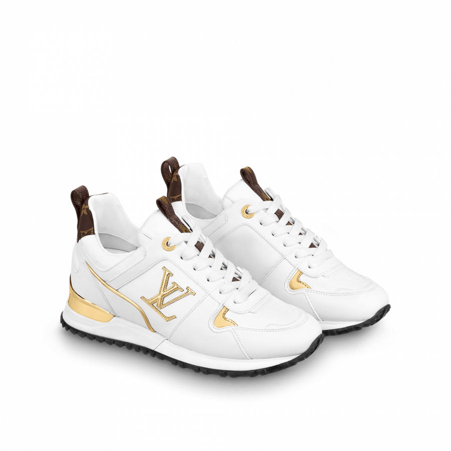 LOUIS VUITTON RUN AWAY SNEAKER WHITE GOLD