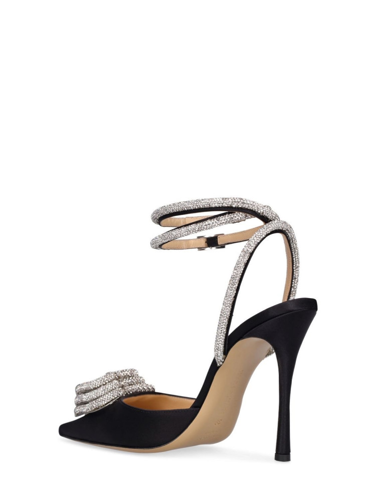 Mach & Mach 110mm Triple Heart satin pumps