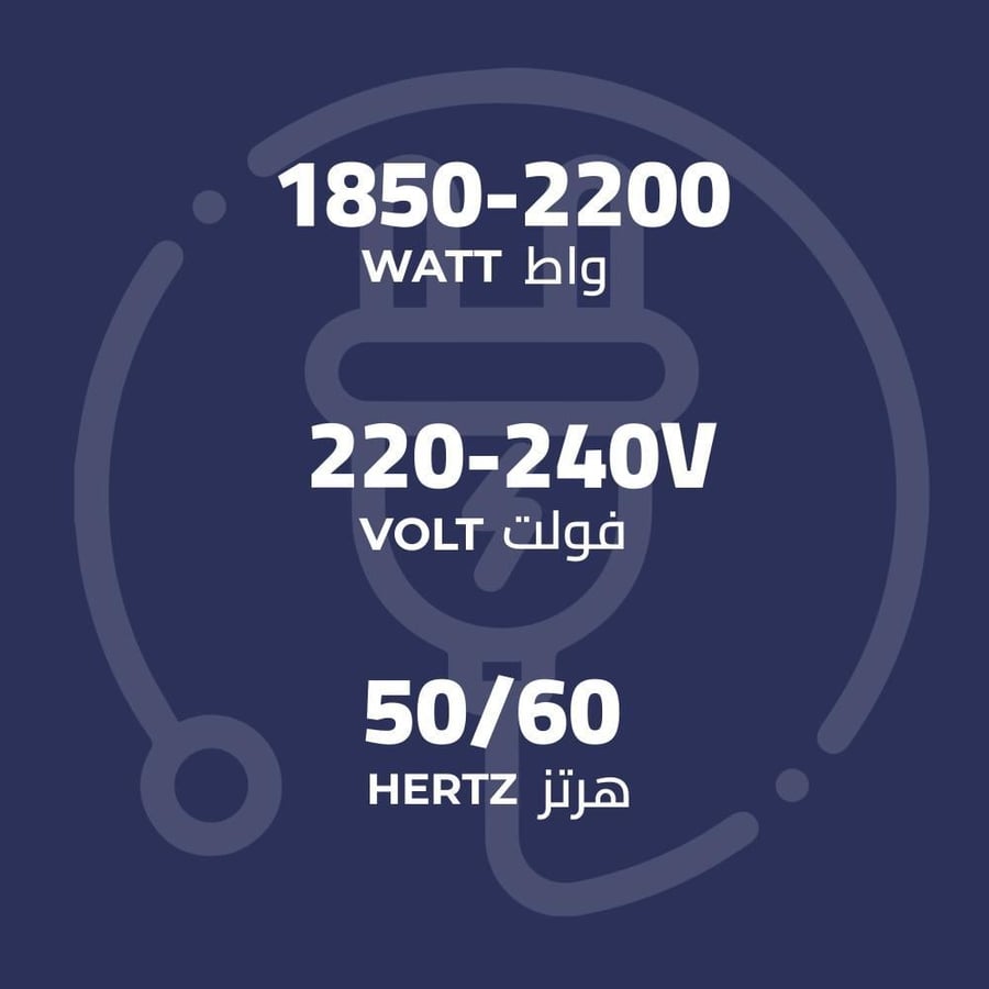 غلاية ماء كيون - 1.7 لتر - 2200 واط - زجاجية 340-DM-BWK17GS22BO