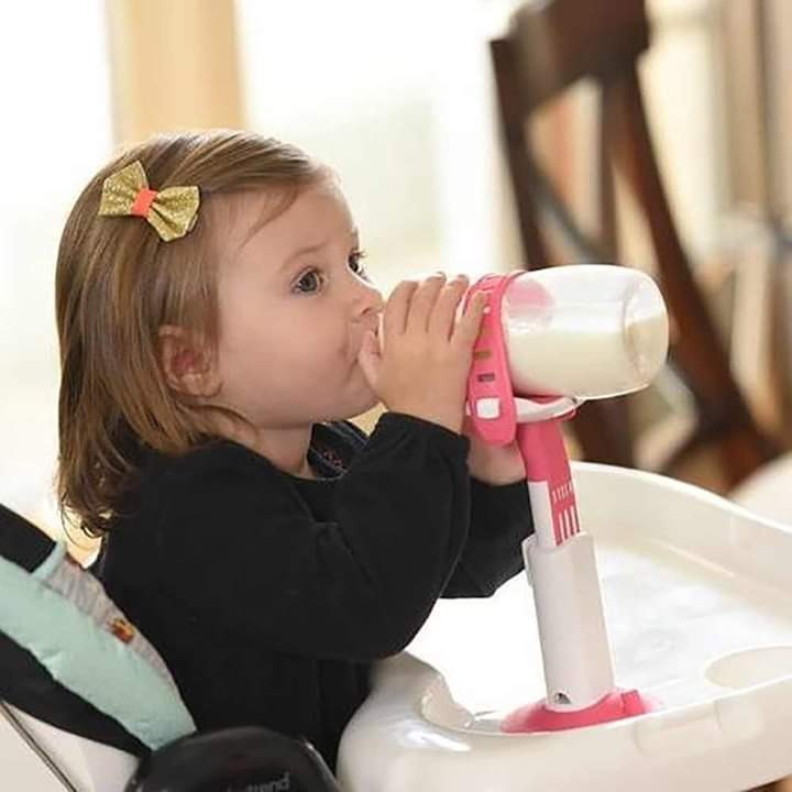 حامل ومثبت ببرونة الرضاعة الذكي القابل للتعديل للأطفال من باباستي Bab